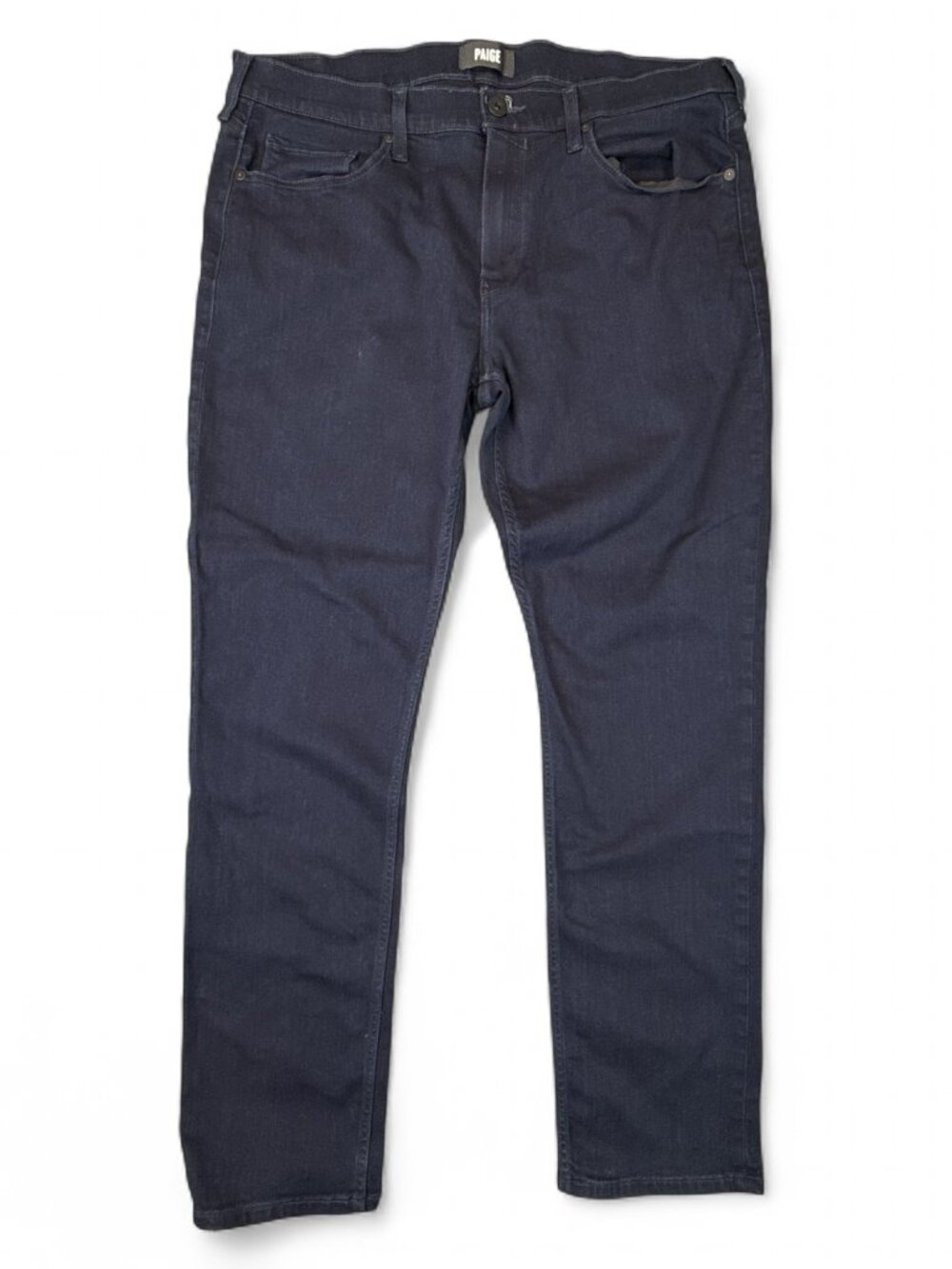 Paige Federal Slim Straight Jeans 36 Inkwell Dark Navy Preowned